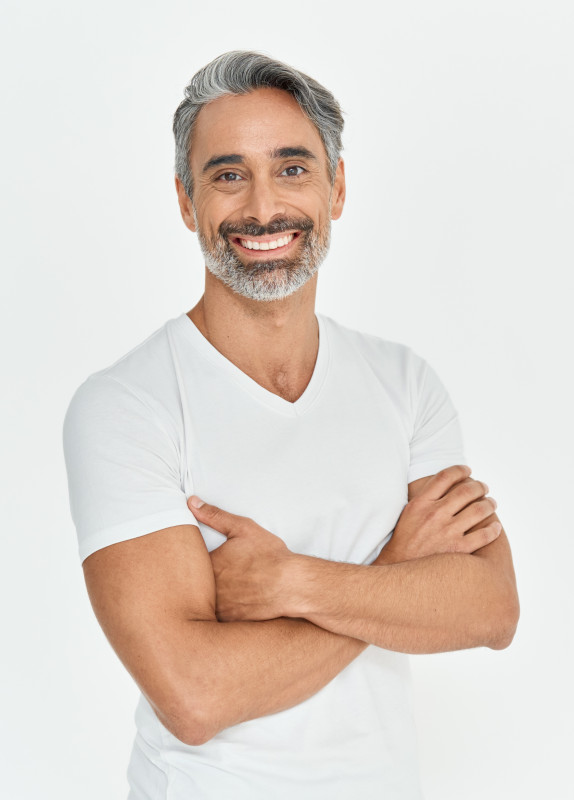 Man Smiling Cross-Armed Man Smiling Cross-Armed